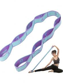 1件套专业数码分段阻力拉伸带套装 – 适用于瑜伽、芭蕾、普拉提和舞蹈的体操健身带 – 塑形和力量训练弹力带 - 彩色 - 查看 7