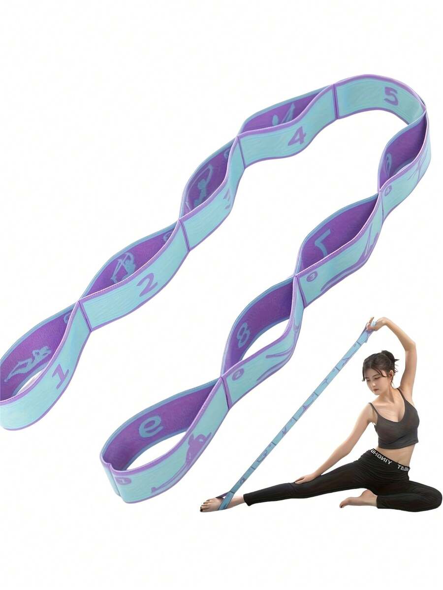 1件套专业数码分段阻力拉伸带套装 – 适用于瑜伽、芭蕾、普拉提和舞蹈的体操健身带 – 塑形和力量训练弹力带 - 彩色 - 查看 1