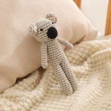 1pc Handmade Woven Rabbit Rattle - Soft Plush Rabbit Ring Toy, Suitable For Infants And Toddlers, Mixed Color Textiles, Easy To Grip, Attract Baby's Attention, Suitable For Nursery Decor, Cognitive Development, Suitable For Easter, Christmas, Birthday And Newborn Gifts, Easter Basket Stuffers - Multicolor - View 7