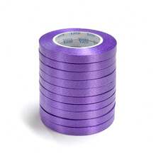 1/9/10 Rolls Colorful Satin Ribbon, 0.19 Inch X 11 Yards Fabric Ribbon, Curling Shiny Ribbon Rolls, Multi-Color Arts & Crafts Gift Wrapping Floral Wedding Holiday Party Decoration Supplies - View 16