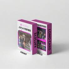 1pc 55pcs Cat Eye KATSEYE Small Cards SOPHIA MEGAN LARA Peripheral LOMO Cards - Multicolor - View 6