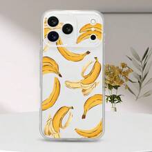 Funda para teléfono: Diseño con temática de plátano, nueva funda protectora transparente de TPU a prueba de caídas para primavera/verano, para iPhone 17/16/15/14/13/12/11/Pro/Plus/Pro Max, protección completa de la lente, adecuada tanto para hombres como para mujeres. - color - Ver 8