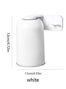 2pcs Transparent Minimalist Magnetic Toothbrush Holder, Wall-Mounted Toothbrush Cup Storage Rack With Quick Magnetic Hook Design, Waterproof Bathroom Storage, Modern Home Decor, Vanity Essential, Space-Saving Solution, Travel Bathroom Accessory - Multicolor - View 12