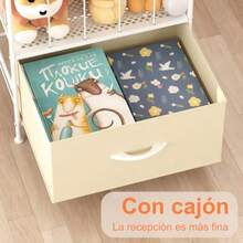 GILLAS Organizador de Peluches con Cajón Tubo para Guardar Peluche Juguetero Organizador Infantil Mueble de Juguetes para Niños Soporte Porta de Animales de Peluche para Sala de Juego - como en la foto - Ver 4