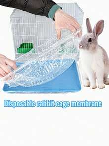 Tấm lót chuồng thú cưng có thể mở rộng, tấm lót khay vệ sinh chuồng thú cưng bằng nhựa trong suốt co giãn, dễ dàng thu gom chất thải trong chuồng thú cưng, dễ dàng vệ sinh, đồ dùng cho thú cưng nhỏ, màng lót chuồng chống rò rỉ, hộp vệ sinh cho mèo, tấm lót đi tiểu cho chó, tấm phủ vệ sinh, thích hợp cho thỏ, chim, mèo, v.v. - trắng - Xem 9