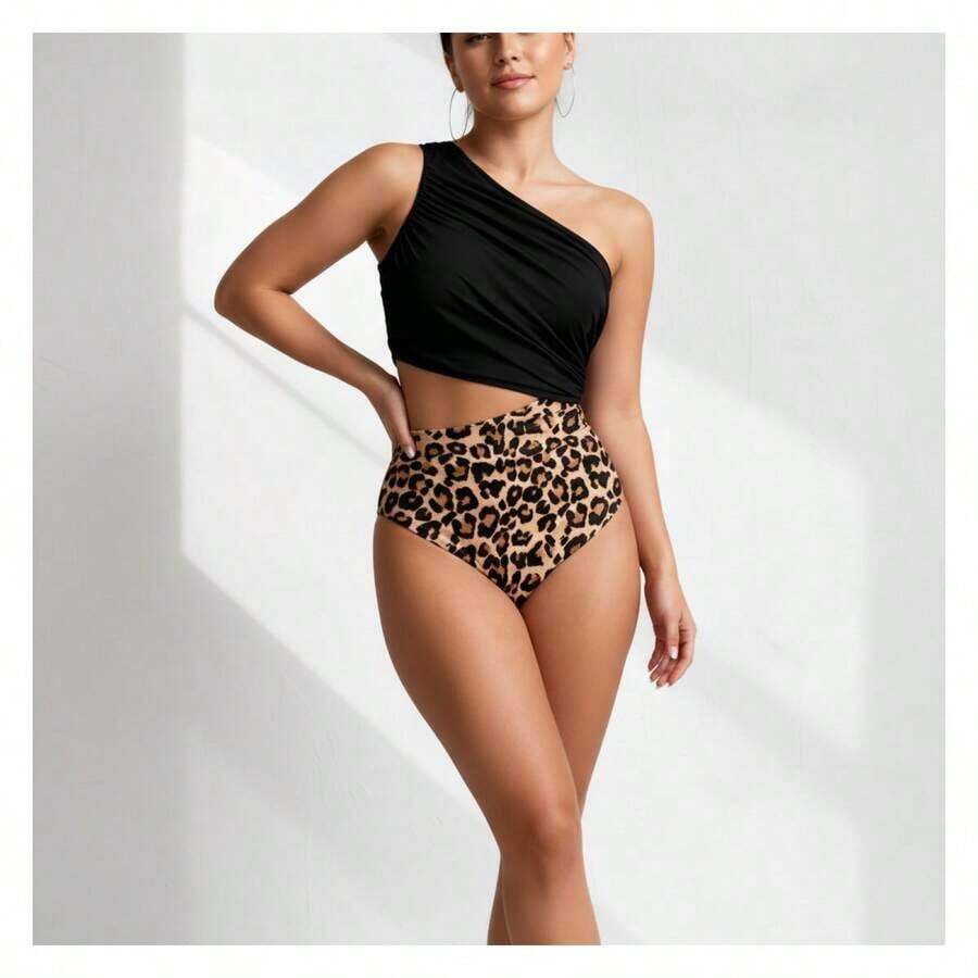 2026 New 2 Piece Swimsuit For Women With Cover Up Skirt - Halter Bathing Suits Starfish Print Swimwear Sets - Beach Pool Vacation Summer Outfit - M - View 1