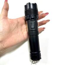 High Power Searchlight Flashlight, Rechargeable Tactical LED Torch With 18650 Battery & Type-C Charging, Super Bright Camping Lamp, Zoomable Spot/Flood Beam, 5 Modes Including Strobe, Durable Water-Resistant Construction For Search Rescue, Hunting, Camping, Hiking, Emergency Kit, Gift For Adventurers First Responders Built-In 1200mAh Battery - Highlight Flashlight - View 3