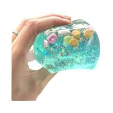 Island Shell 3D Cartoon Figure Squishy Toy – Realistic Cube Stress Relief, Sensory Fidget Desk Decor - Mint Green - View 4