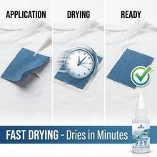Keo sửa chữa vải khô nhanh WHITELIFE 20g, keo dán vải vĩnh cửu, có thể giặt được, keo sửa chữa vô hình không cần may, thích hợp cho quần áo, quần jean, túi xách, miếng vá, đồ thủ công dệt may và sửa chữa vải. - Keo dán vải - Xem 2