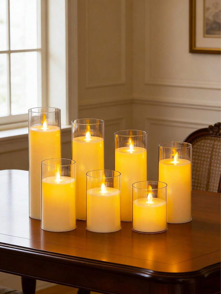 LED Electronic Candle Light, Realistic Wax Candle, Romantic Wedding Proposal Candlelight Decor, Atmosphere Lamp, Suitable For Multiple Occasions