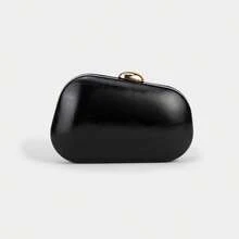 Nueva bolsa de diseñador de PU en tono dorado: elegante, única y adecuada para eventos sociales nocturnos. - Burdeos - Ver 4