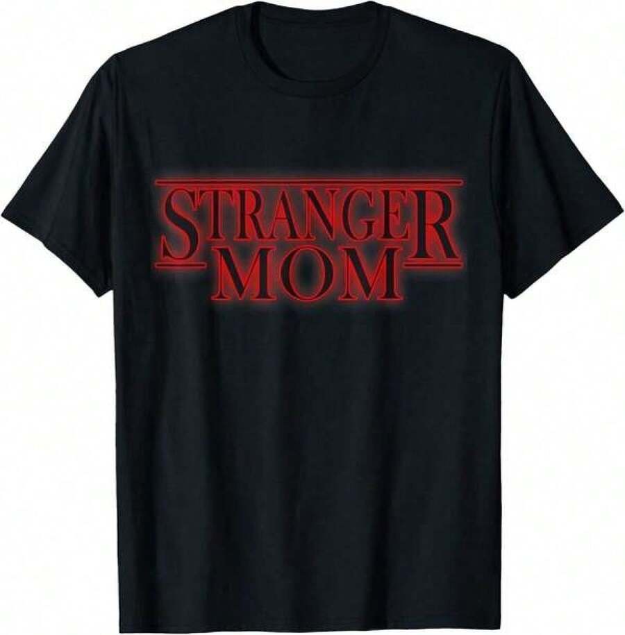 Camiseta de Regalo Divertida para el Día de la Madre con Parodia de Stranger Mom, Camiseta Gráfica con Ilustraciones Inspiradas en , , Mike, Lucas, Eleven, Dustin, Demodogs, para Fans de Hawkins Indiana, Camisetas Exquisitas para las Fiestas - Camiseta de con Estampado de , Camiseta para Hombre, Cuello Redondo, Casual, Exquisita. Ngs, Camisetas Gráficas, Regalos para el Día de San Valentín, Día de San Valentín, Ropa de Verano. - Negro - Ver 1