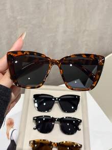 4pcs Metal Square Full Frame Square Punk Classic Advanced New Sunglasses For Beach Driving Fishing Camping Rave Party Street-Photography Tropical Beach Vacay Family Outings Going Out Outfit Fashion Accessories - Multicolor - View 2