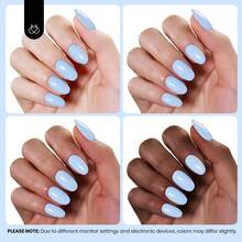 Beetles 15ML HEMA-Free Blue Memories Light Blue Gel Nail Polish, Soak Off UV LED, DIY Home & Salon Manicure, Ideal Gifts For Women Girls - Blue Memories - 查看 5