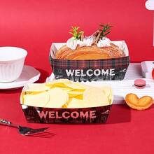 10pcs/20pcs/50pcs,Welcome To The Other Side! Red And Black Paper Snack Boats For A Stranger-Themed Party Or A Spooky Forest-Themed Disposable Food Container Food Trays. Gothic Dark Halloween Welcome Disposable Trays, Spooky Haunted Forest Snack Holders They Can Hold Snacks, Popcorn, Fresh Fries, Candy For Birthday Parties, Babyshowers, Home Decor, And Other Occasions. - View 3