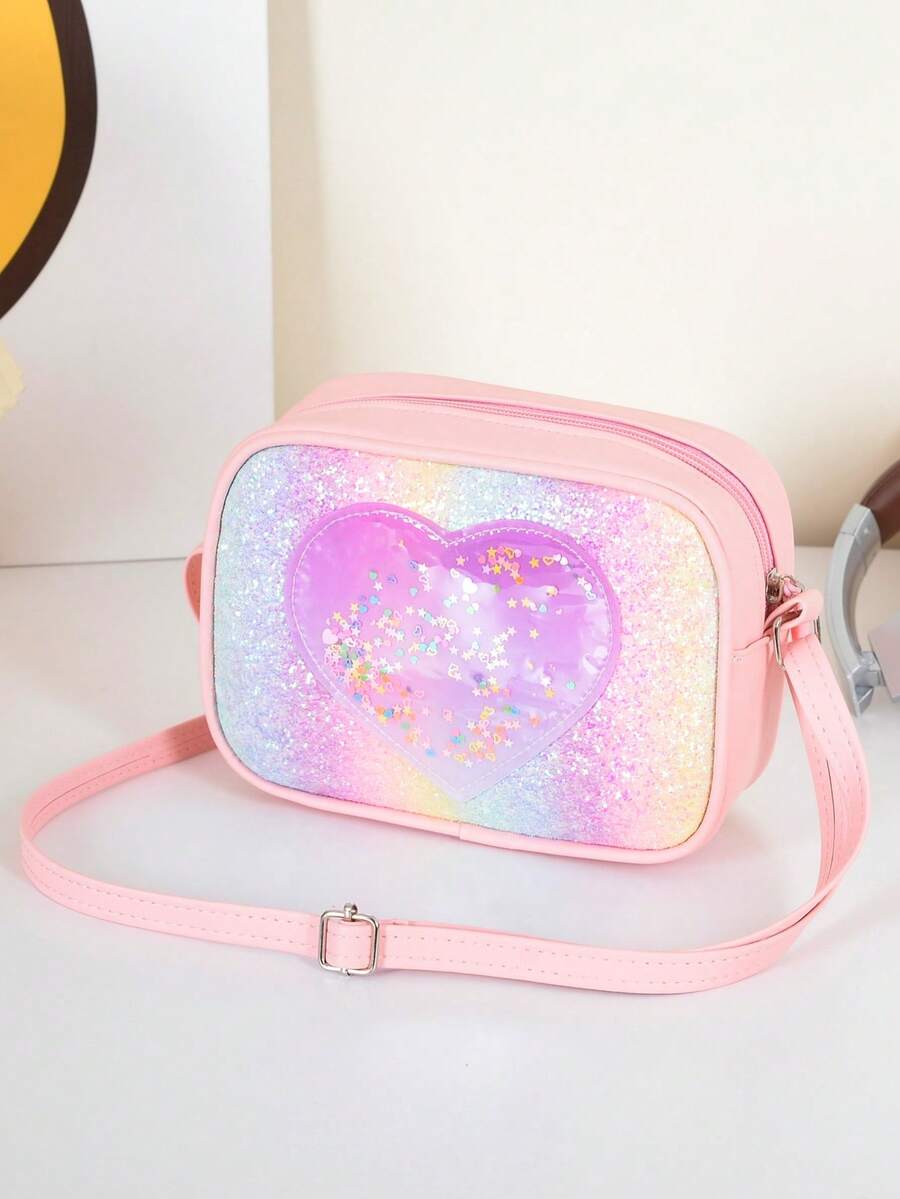 New Colorful Heart Shaped Fashion Minimalist Elegant Versatile Comfortable Cute Travel Large Capacity Multifunctional Shoulder Crossbody Bag - Multicolor - View 1