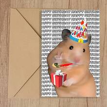 1 Thiệp chúc mừng sinh nhật hình chuột hamster ngộ nghĩnh kèm phong bì - Món quà đầu tiên dành cho người yêu thú cưng, dành tặng cháu gái, cháu trai và bạn thân. - Nhiều màu - Xem 8