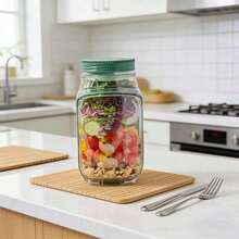 Recipiente de plástico para almacenar ensalada - Ver 3