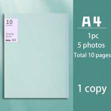1 pieza Carpeta protectora de páginas transparente A4, 10/20 páginas interiores, uso estudiantil, exámenes, calificaciones, almacenamiento de certificados, organización de documentos de oficina, archivador de hojas sueltas, útiles escolares, manual de información de oficina de alta capacidad y multicapa - Insertar carpeta - Ver 15