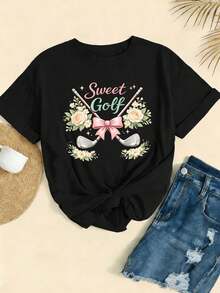 T-shirts pour femmes - Noir - Voir 2