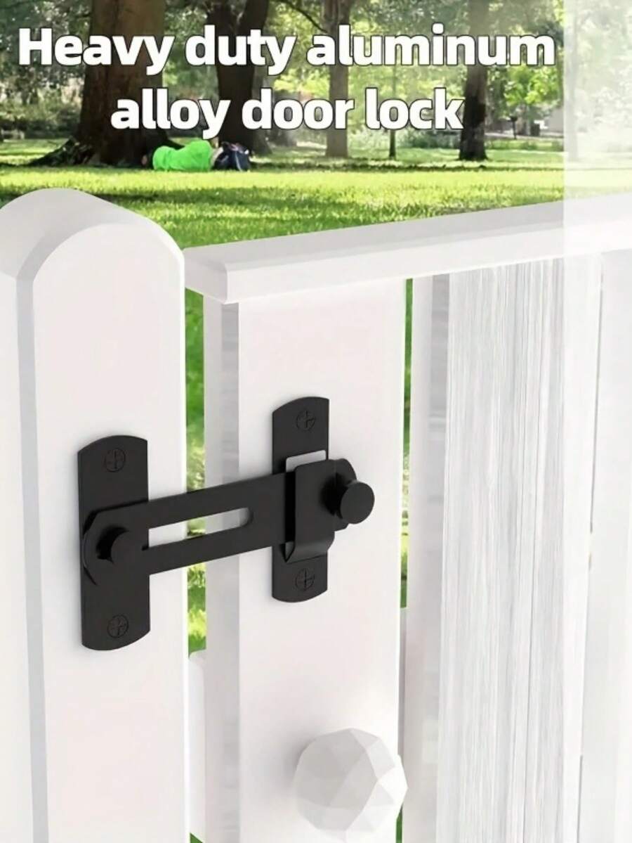 304 Stainless Steel 180 Degree Reversible Sliding Door Lock, Comes With Anti-Theft Safety Latch And Installation Screws. Easy To Install, Durable And Reliable. Suitable For Barn Doors, Garage Doors, Fences And Outdoor Doors. Essential For Home Security.