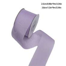1 Roll Silk Milk Silk Ribbon/Transparent Chiffon Ribbon/Floral & Gift Wrapping Ribbon, Material For Making Hair Accessories Bow Tie, Gift Box Decoration - A - View 3
