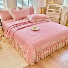 Cooling Mattress Pads - Blooming Flowers In a Prosperous Age - Tender Jade - View 2