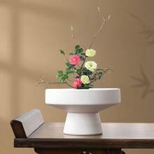 现代简约苔藓球种植套装 - 哑光陶瓷质感花盆，适用于水培（无排水孔），非常适合种植竹子、水稻、香蒲和菖蒲，轻质树脂材质，可用作桌面干果坚果容器或绿植种植盆，室内/室外家居装饰，适用于客厅、卧室、办公室，也可作为室内花园礼物赠送朋友。 - 陶瓷 - 查看 5