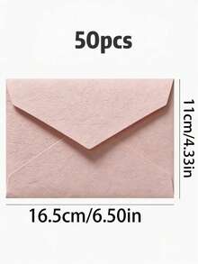 30 piezas Sobres con diseño de hojas de árbol, Juego de papelería, Sobres de unicolor, Sobres para tarjetas de boda, Sobres para invitaciones, Suministros de oficina - Talla única: sobre rosa flor de cerezo - Ver 7