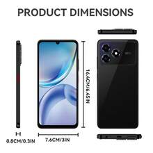 nubia 努比亚，智能手机，Blade A36 星云黑，无锁版，Android 15 系统，（4GB RAM + 8GB Fusion 存储）+ 64GB ROM，5000mAh 电池，双卡双待 4G，支持 NFC，4G LTE，全球版，新品发布 - 黑色 - 查看 2