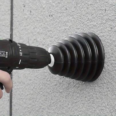 Nắp che bụi màu đen dành cho máy khoan điện, được thiết kế đặc biệt cho máy khoan điện. Phụ kiện chống bụi này có thể được sử dụng như một khay hứng bụi và tấm chắn bụi trong gia đình, phù hợp với các dụng cụ phụ trợ máy khoan điện cỡ lớn và đa năng.