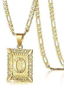 26个英文字母项链，时尚百搭的男女情侣项链，适合日常佩戴和约会 - 彩色 - 查看 15