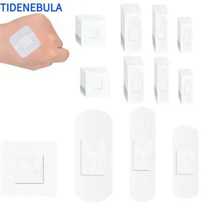 40/80/120pcs Waterproof Transparent Bandages, Multiple Styles, Soft & Breathable, Suitable For Finger, Knee And Various Wound Protection, Applicable For Wounds, Fingers, Elbows, Knees, Heels And Skin Blisters