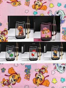 Paw Patrol 1/2 pezzi di tazze per collutorio con cartoni animati di squadre di cani, decorazione per la stanza, tazze per spazzolatura in plastica, il miglior regalo per le vacanze per i buoni amici, decorazione per l'atmosfera della festa, decorazione perfetta per la festa, decorazione per la casa, ornamenti, decorazione perfetta per la stanza, regalo di Natale, San Valentino, regali ideali per gli amici per le celebrazioni di compleanno, souvenir, souvenir per le donne, estetica carina, regali di San Valentino, decorazioni, decorazioni per la casa, regali di San Valentino - Multicolore - Visualizzare 2