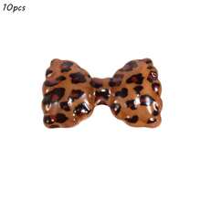 Serie de accesorios de moda con patrón de leopardo: cuentas de amor, cuentas de acrílico perforadas para hacer pulseras, cadenas de teléfono, lazos para el cabello, collares, aretes y colgantes. Fuente de fábrica al por mayor. - Multicolor - Ver 25