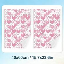 Bộ 2 khăn lau bếp, họa tiết trái tim màu hồng và trắng, chất liệu microfiber siêu mềm, kích thước 40*60cm/15.7*23.6in, in một mặt, thích hợp cho nhà bếp, phòng tắm, nhà hàng, làm quà tặng. - Nhiều màu - Xem 13