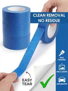 Băng keo dán tường màu xanh dương, 3 cuộn, mỗi cuộn dài 20 mét (65,6 feet), 3 khổ rộng (12mm/20mm/30mm) - Băng keo dán đa năng không để lại cặn - Dễ xé, chống tia UV, thích hợp cho các dự án thủ công DIY, vẽ tranh tường, nghệ thuật trang trí nhà cửa. - Nhiều màu - Xem 3