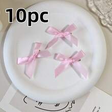 10/1pc Ballet Style Cute Bow Hair Clips, Y2K Small Metal Clips, Women's Hair Accessories, Summer Vacation Daily Hair Styling Tools - Multicolor - View 12
