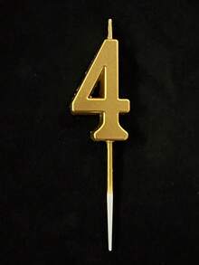 1 pezzo Candele numerate da 0 a 9 in oro carino, adatte per decorare torte di compleanno, celebrazioni di anniversari, ricordi di compleanni e altri eventi festivi - oro - Visualizzare 12