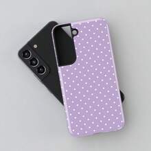 VESPOP Lavender Polka Dot Phone Case, Compatible With IPhone 17, 16, 15, 14, 13, 12 Pro Max, Galaxy S26, S25, S23, And Pixel - Mauve Purple - View 3