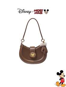 Disney 迪士尼官方授权米奇卡通印花单肩包 - 休闲时尚斜挎包，生日礼物 - 彩色 - 查看 3