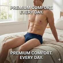 4-Pack Men's Premium Briefs – Ultimate Comfort Breathable Machine Washable Daily Wear - 4 Packs - View 2