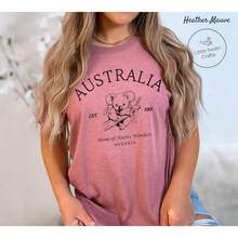 Australia Shirt, Koala T-Shirt, Unisex, Women's Tops, Tops For Women, Women Clothes, Clothes, Festival Outfits - White - View 3