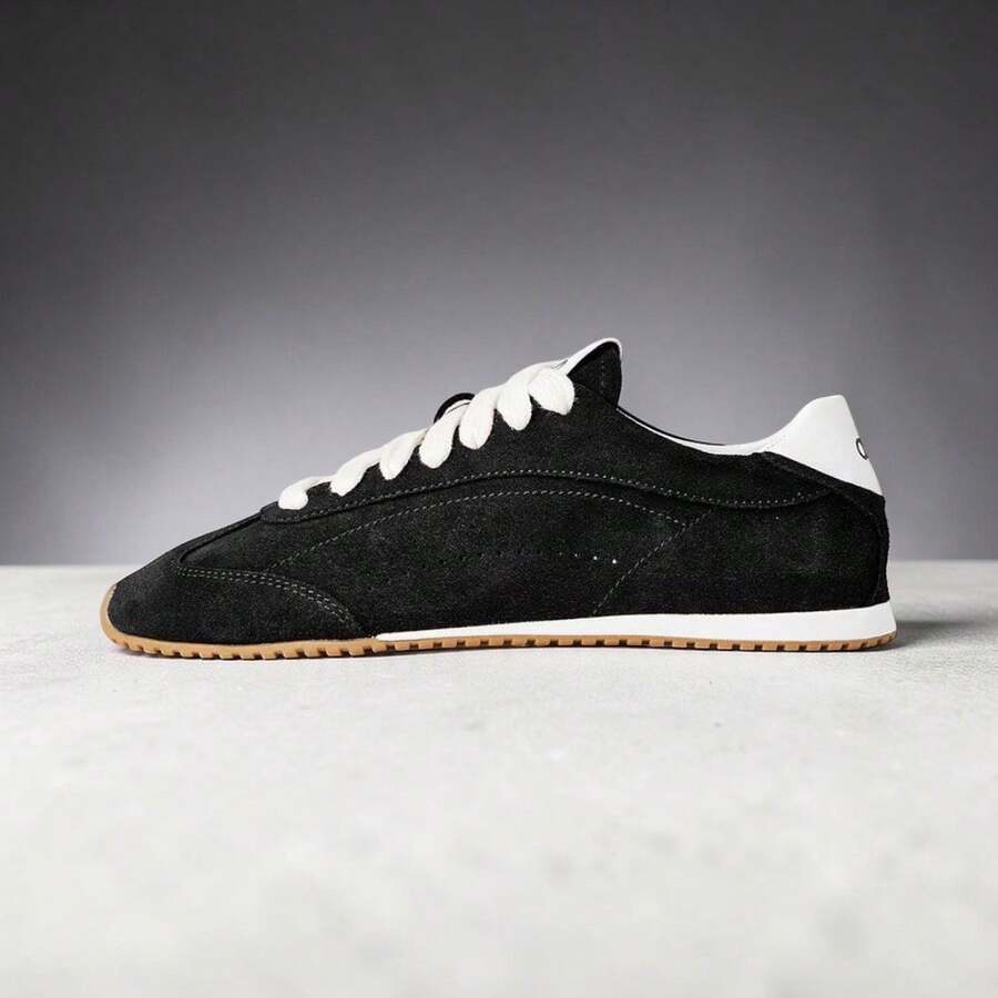 Alo Yoga Sunset Sneaker - Authentic Luxury Lifestyle Shoes | Viral 2026 Women's Platform Fashion Trainers | Premium Vegan Leather & Mesh Iconic Footwear | Sophisticated Los Angeles Aesthetic Apparel | High-End Elevated Comfort Sneakers - 黑色 - 查看 1