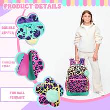 3pcs/Set Kids Backpack Set Includes Cute Star & Polka Dot Print Backpack, Crossbody Bag And Pencil Case, Lightweight School Bag Gift For Girls - Girls School Bag SET - View 7