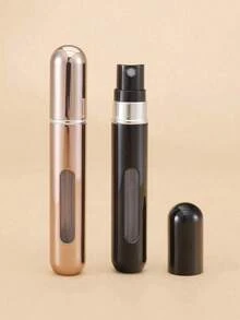 6ml Refillable Perfume Atomizer Mini Portable Spray Bottle - Leakproof Empty Pump Case For Travel Outgoing Daily Use Fine Mist Fragrance Dispenser Fit Purse Pocket Random Color - 黑色 - 查看 1