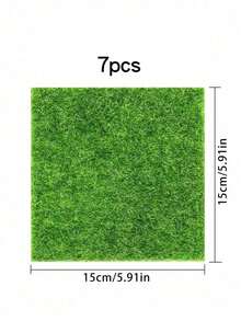 1/3/5 peças Ladrilhos de Grama Artificial Verde Vívido, Ideal para Decoração DIY, Textura Realista e Efeito de Folha Detalhado, Perfeito para Projetos DIY, Presentes de Aniversário, Decorações de Feriados, Jardins de Fadas em Miniatura, Decorações de Natal e Páscoa - multicolorido - Visão 13