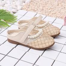 Giày mules hở gót thoáng khí bằng lưới cho bé gái, giày Mary Jane thời trang mùa hè mới cho trẻ em, giày lười đi ngoài trời. - Vàng - Xem 19