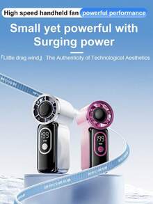 Quạt mini cầm tay USB 1 chiếc, kiểu dáng bo tròn, cảm giác mát lạnh, pin dung lượng cao, màu sắc thời trang, 199 tốc độ điều chỉnh, tuabin tốc độ cao hoạt động êm ái, di động, thích hợp cho hoạt động ngoài trời, cắm trại, du lịch, bãi biển, văn phòng, trường học, tiệc bể bơi và sử dụng hàng ngày. - Nhiều màu - Xem 13