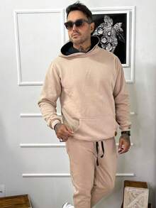 Men's Cotton Winter Fleece Set - Pants/Sweatshirt - Unta - View 1